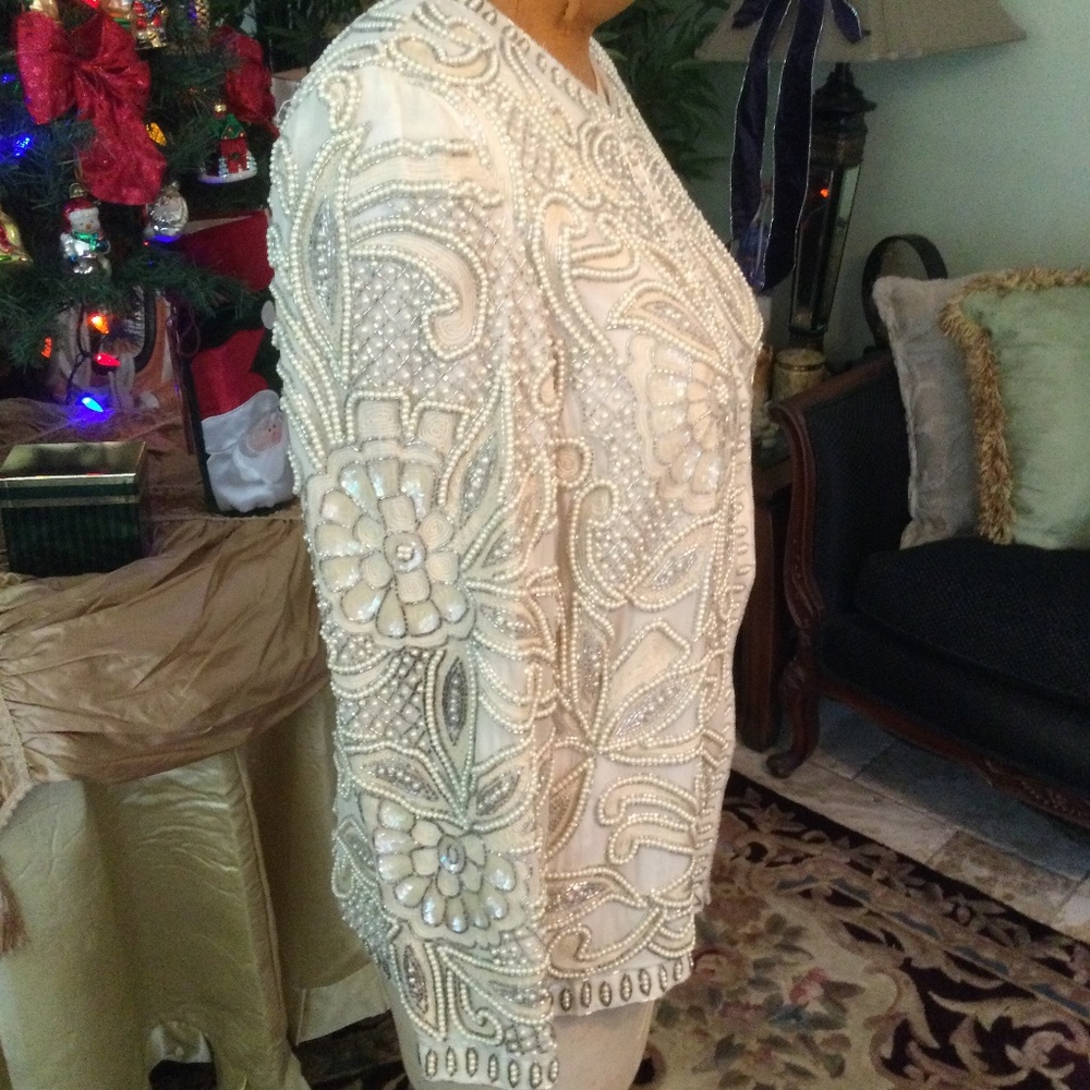 Adrianna Papell Pearl Jacket - Picture 4 of 7